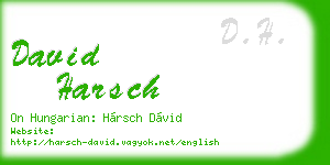 david harsch business card
